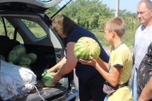 Детальніше про статтю Олександропільці та хорошани передали овочі на Чумацький шлях