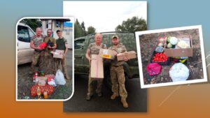 Детальніше про статтю Повна автівка смаколиків на передову від Петропавлівських волонтерів