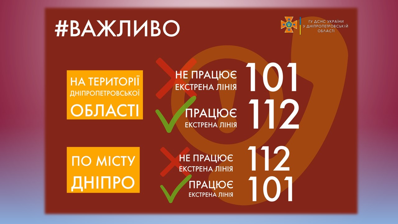 Детальніше про статтю На Петропавлівщині можливі збої у роботі ліній «101»