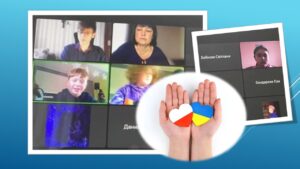 Детальніше про статтю Петропавлівські учні спілкуються в онлайні з польськими ровесниками