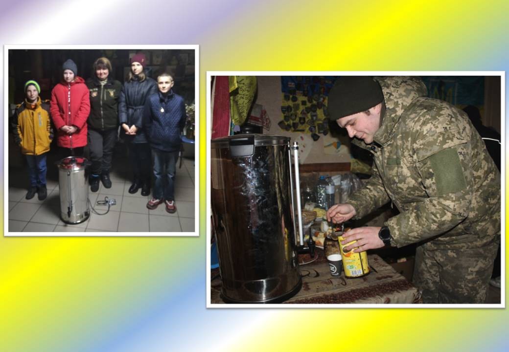Read more about the article П’ють каву і дякують дітям-волонтерам із Олександрополя