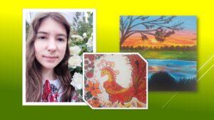 Детальніше про статтю Яна Кононенко з Дмитрівки пише вірші про Україну та малює красу рідного краю