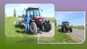 Детальніше про статтю Нещодавно придбаний трактор розпочав покіс трави на території громади