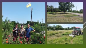 Read more about the article Навіть у літню спеку благоустрій у Самарському не спиняється