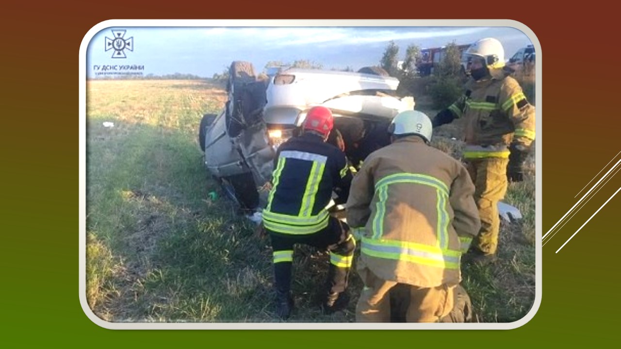 Детальніше про статтю Поблизу Троїцького автівка перекинулася в кювет